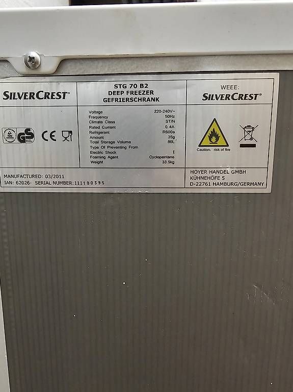 Elettrodomestici da cucina: Congelatore Silver Crest 3 cassetti  – Usato da Viganello venduto da HaniHela 3