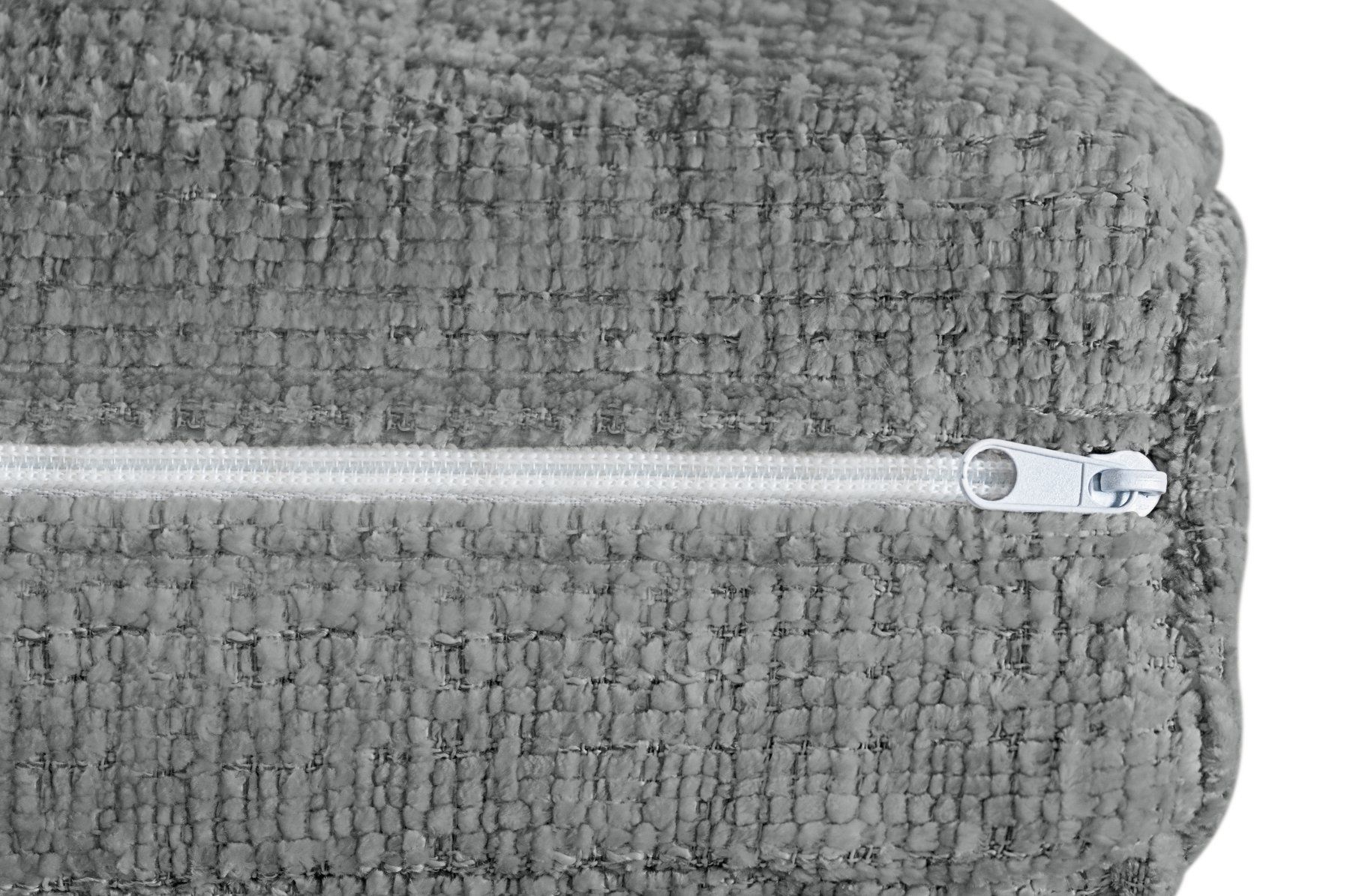 Divani: DESIGN ECKSOFA WEBSTOFF GRAU INKL NIERENKISSEN -50% – Nuovo e nell'imballaggio originale da Recherswil venduto da Moebel_Outlet 6