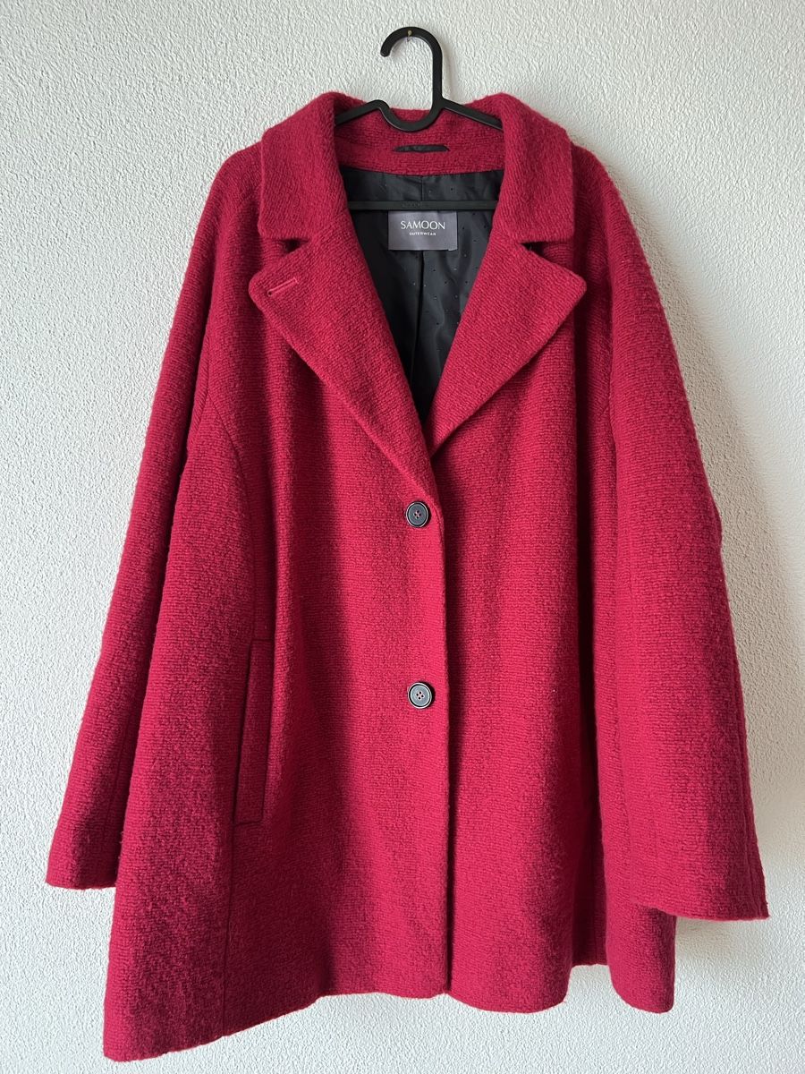 Cappotti: Roter Damen Samoon Mantel, Gr. 52, Fuchsia – Usato da Langenthal venduto da Alperose_5 6