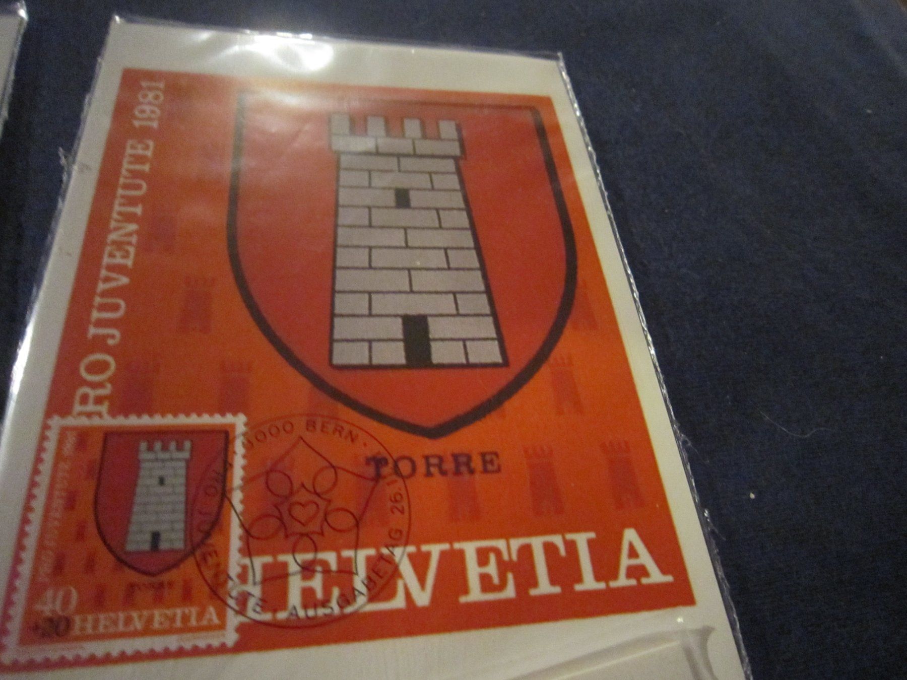Alle Briefmarken: PJ 1981 Serie und Maximumkarten – Gebraucht aus Gordola von Polentaefung 2