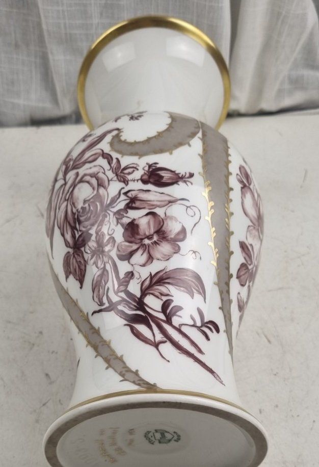 Thomas Vasen & Gefässe: Thomas Bavaria Vase von 1950 handbemalt – Gebraucht aus Flums von Flumsantik 5