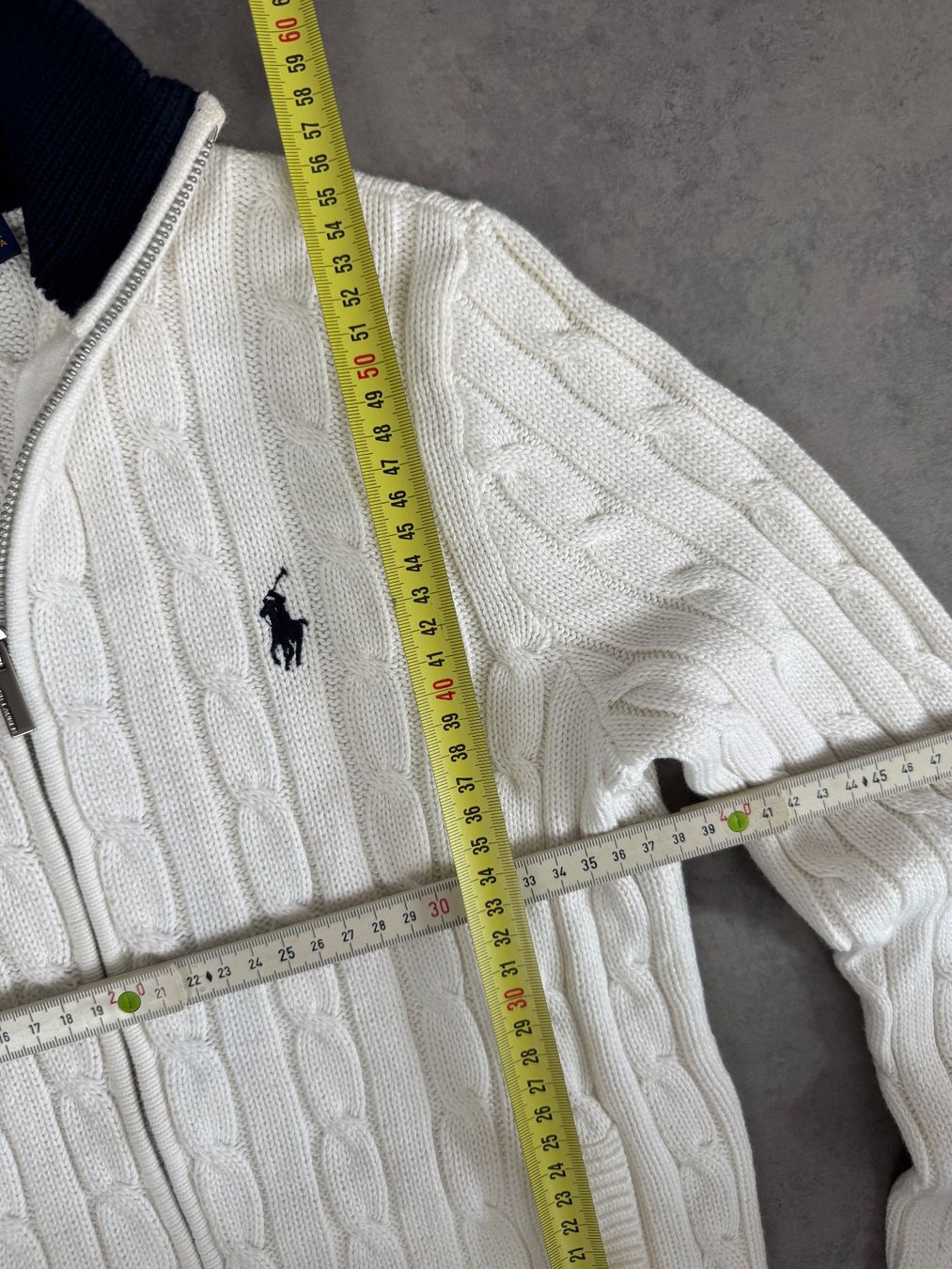Ralph Lauren Maglioni & Felpe: Ralph Lauren Cable Knit Zipper Pullover - Grösse: S | Vinta – Usato da Fraubrunnen venduto da simon_28839 3