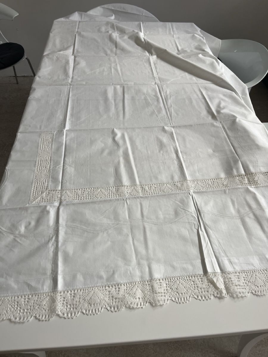 Biancheria da letto: Antik Baumwolle Bett Sheet. Sehr schön – Usato da Brienz BE venduto da hey_z9vg