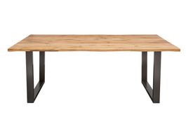 Massivholz Esstisch Wildeiche 200x76x100cm - Baumkante