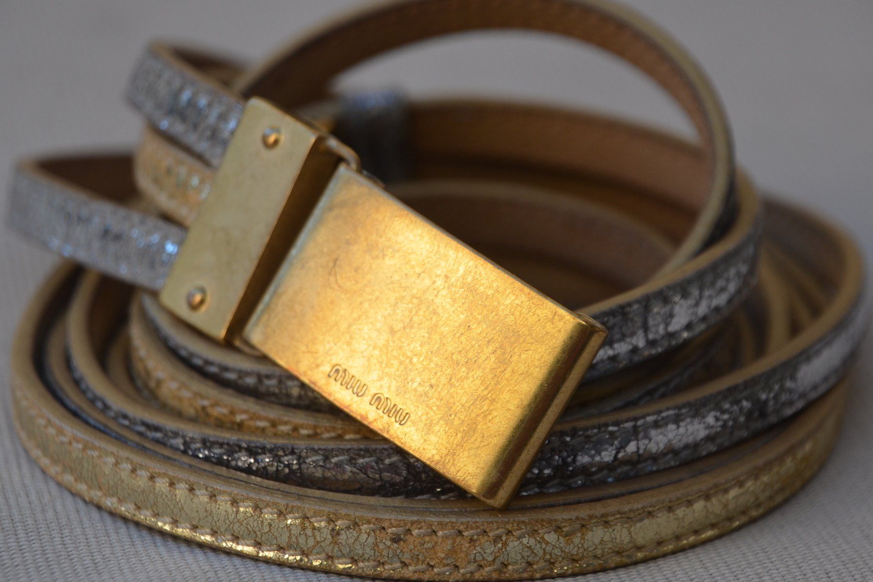 Miu Miu Cinture: Gürtel Miu Miu ceinture – Usato da Collonges venduto da arashee 3