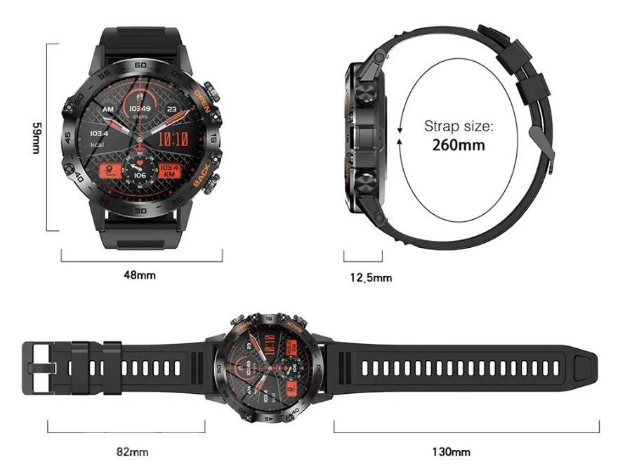Smartwatch: Outdoor Multifunktion Smartwatch mit 2 Armbändern – Nuovo e nell'imballaggio originale da Châtelaine venduto da topshop.switzerland 1