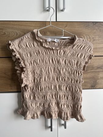 Damen Top beige Grösse M Mango