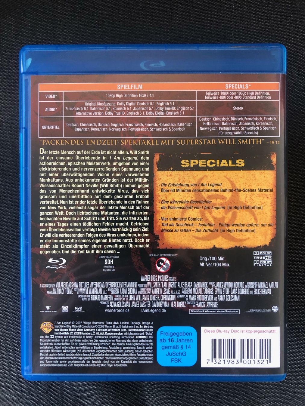 Tutti i DVDs: I am legend - Blu-ray Disc – Nuovo (secondo la descrizione) da Zürich venduto da vl_ad 1