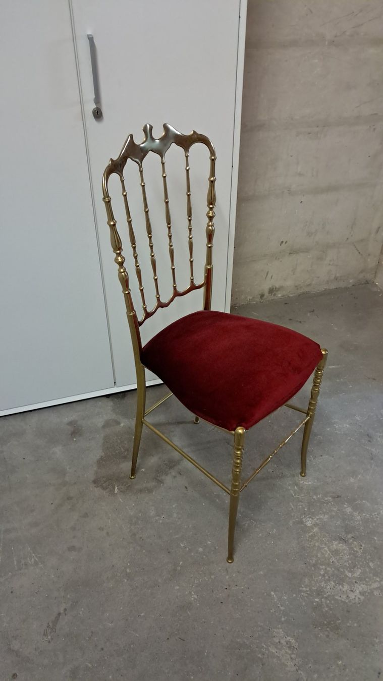 Stühle: Art Deco Messing Stuhl um das Jahr 1910 – Neu (gemäss Beschreibung) aus Lufingen von E-Auktion 7