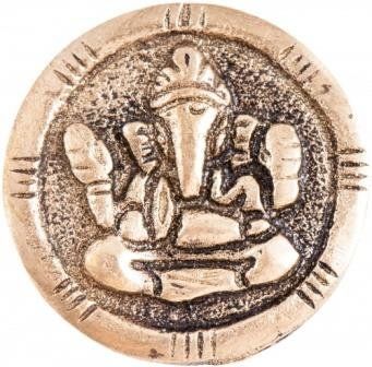 Alle Dekorationen: Messing-Tempelmünze - Ganesha – Neu und originalverpackt aus Mauren von Yeelen 1