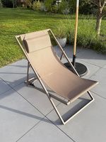 Chaise longue, chilienne pliante en acier, Liegestuhl