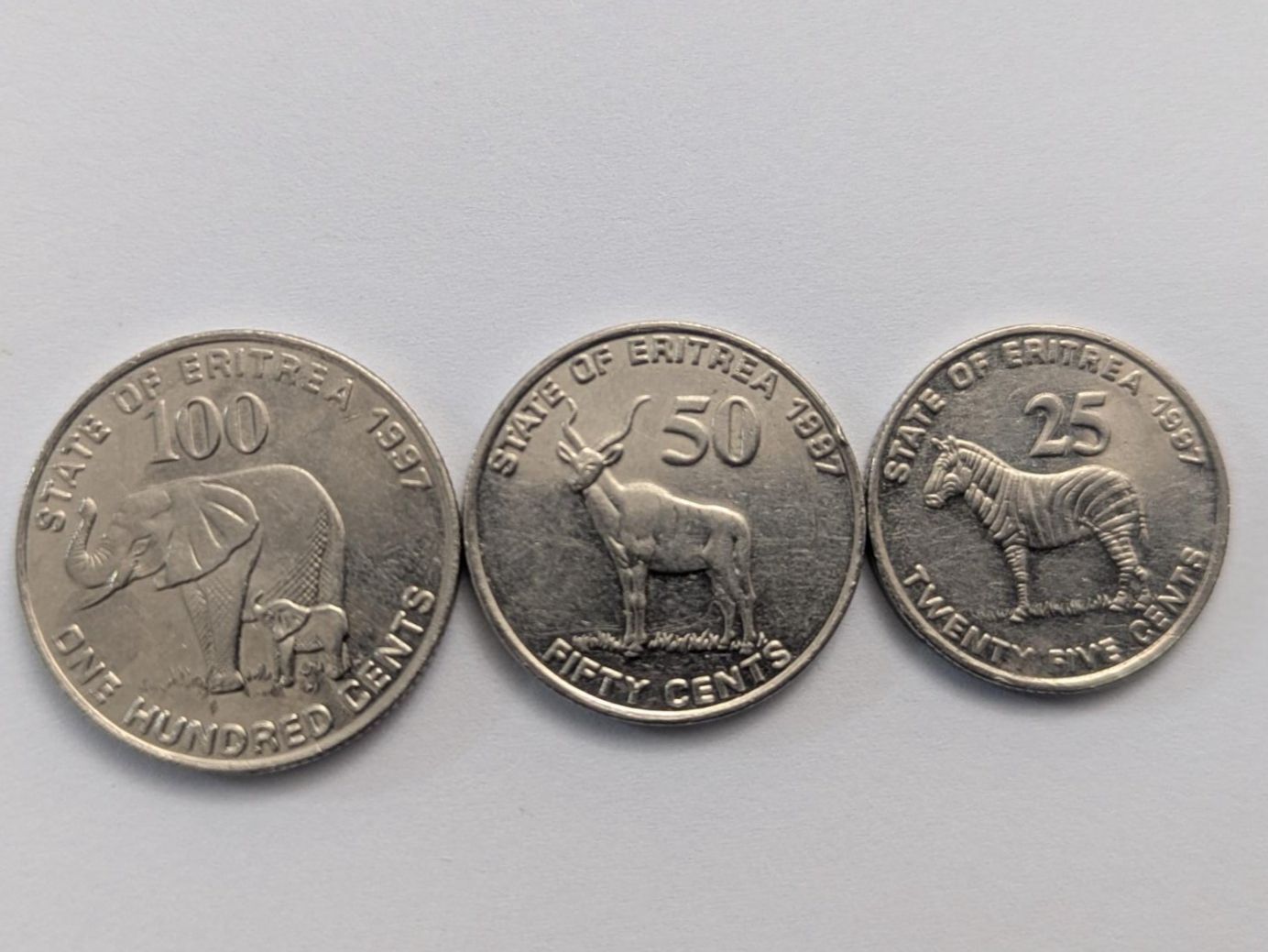 Tutti le monete: Erytrea circulating coins – Usato da Porrentruy venduto da jmbechir 1