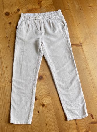 COMME NEUF - Pantalon en lin/coton, taille 13/14 A, 164 cm