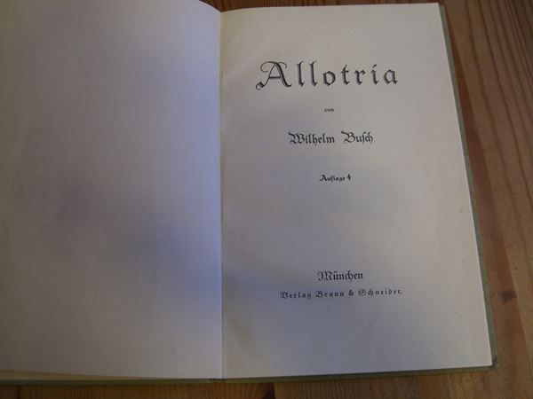 Placchette & Badge: Wilhem Busch "Allotria" – Usato da Winterthur venduto da Gaia 1
