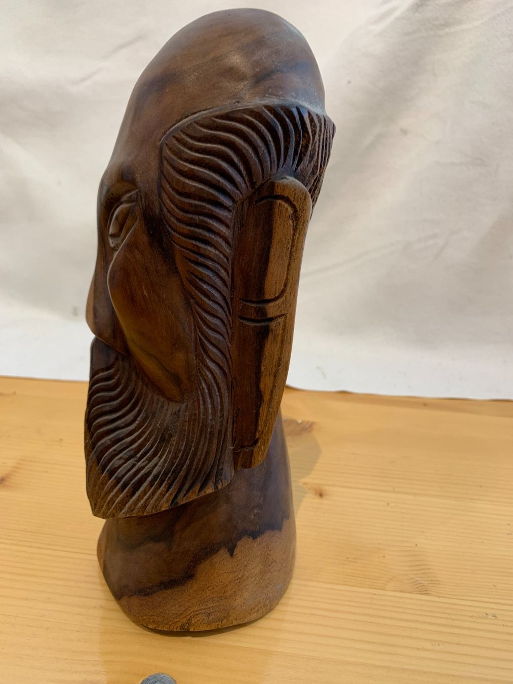Statuette: Holzfigur Old Island chef Okefe aus Mirkronesien – Usato da Mumpf venduto da dadaboygugulini 1