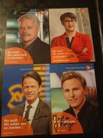 ZDF - 4 signierte Autogrammkarten - Set 2