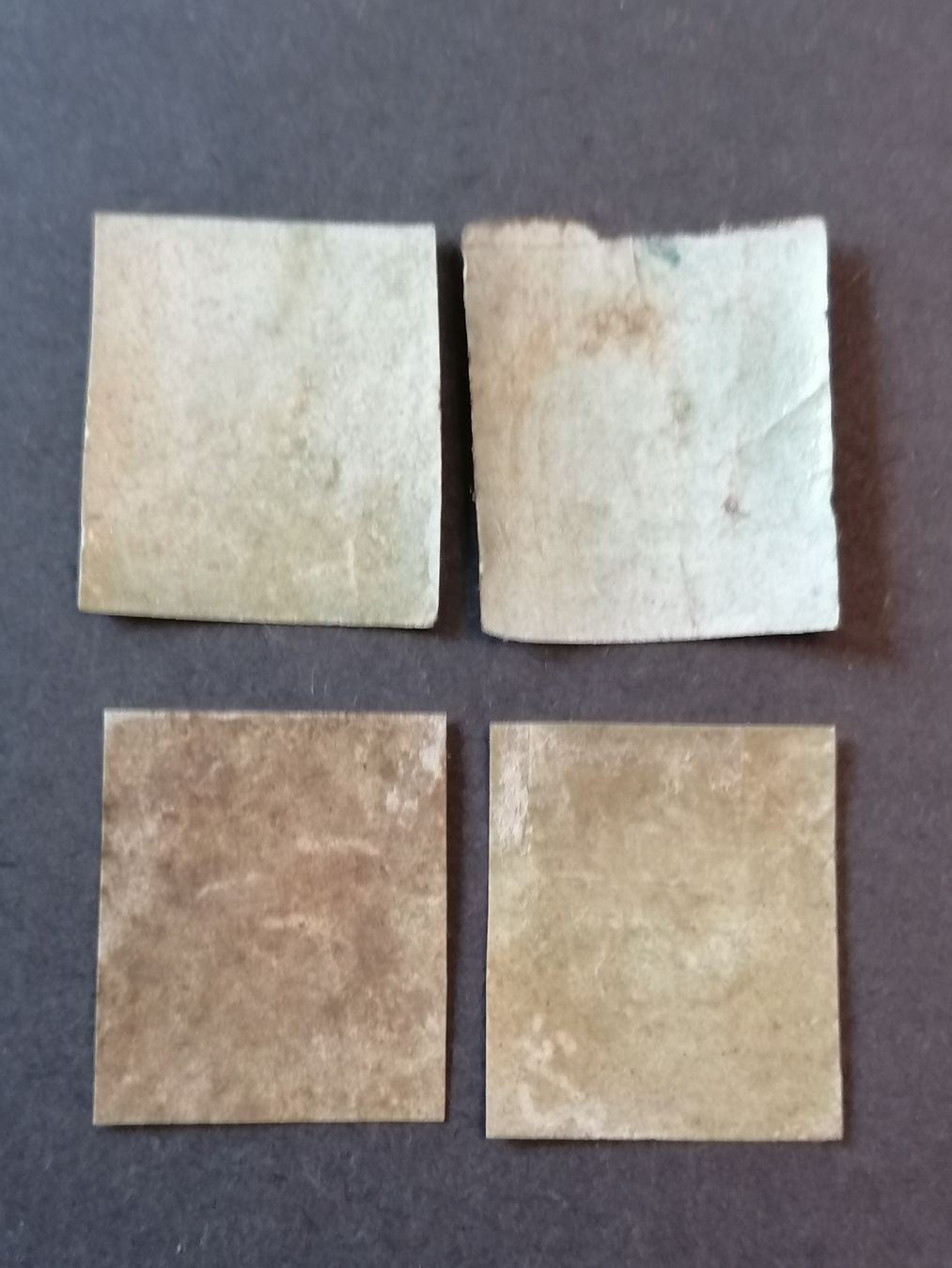 Alle Briefmarken: 4mal One Penny red 1841  – Gebraucht aus Happerswil von tschergi 1