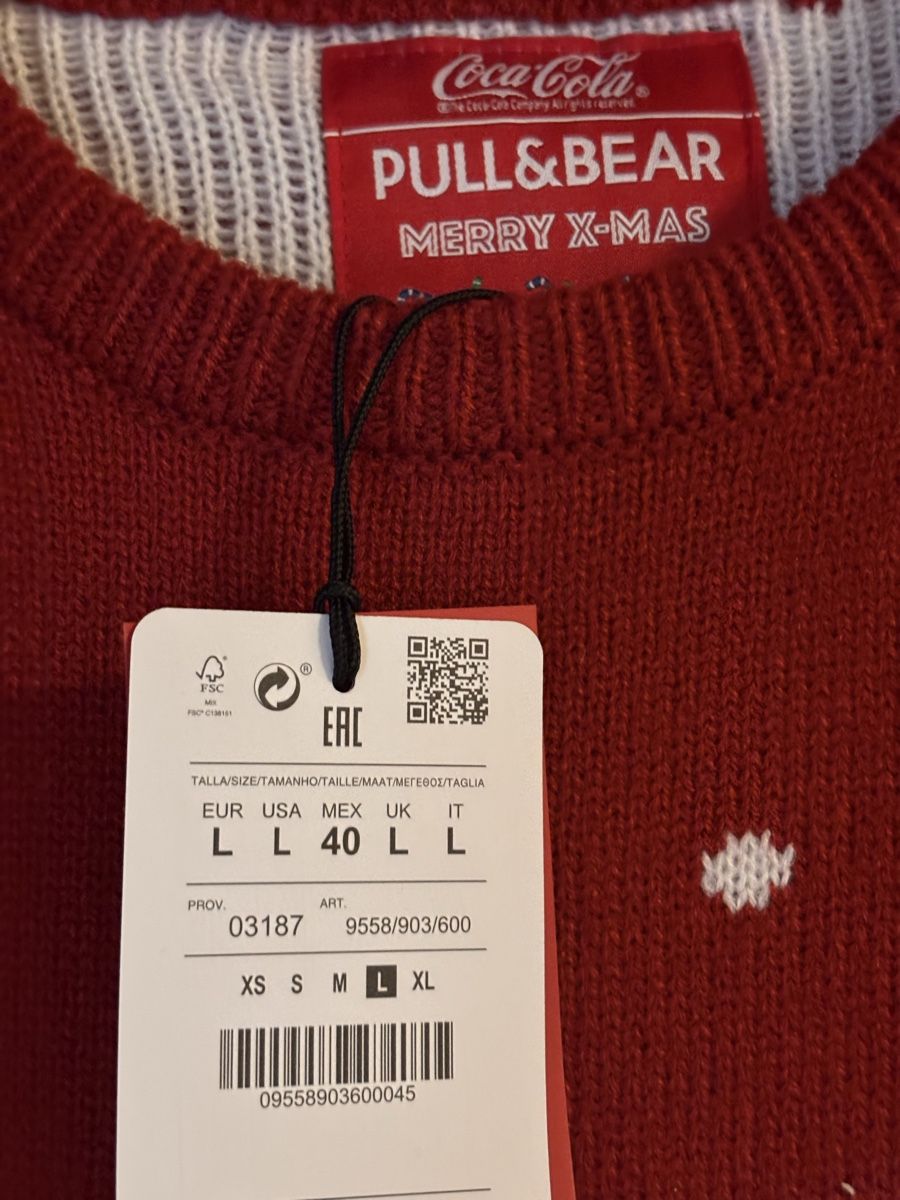 Pull&Bear Pullover & Sweatshirts: Pull chaud Noël/hiver PULL&BEAR Coca-Cola – Neu und originalverpackt aus Mézières VD von ds7783 1