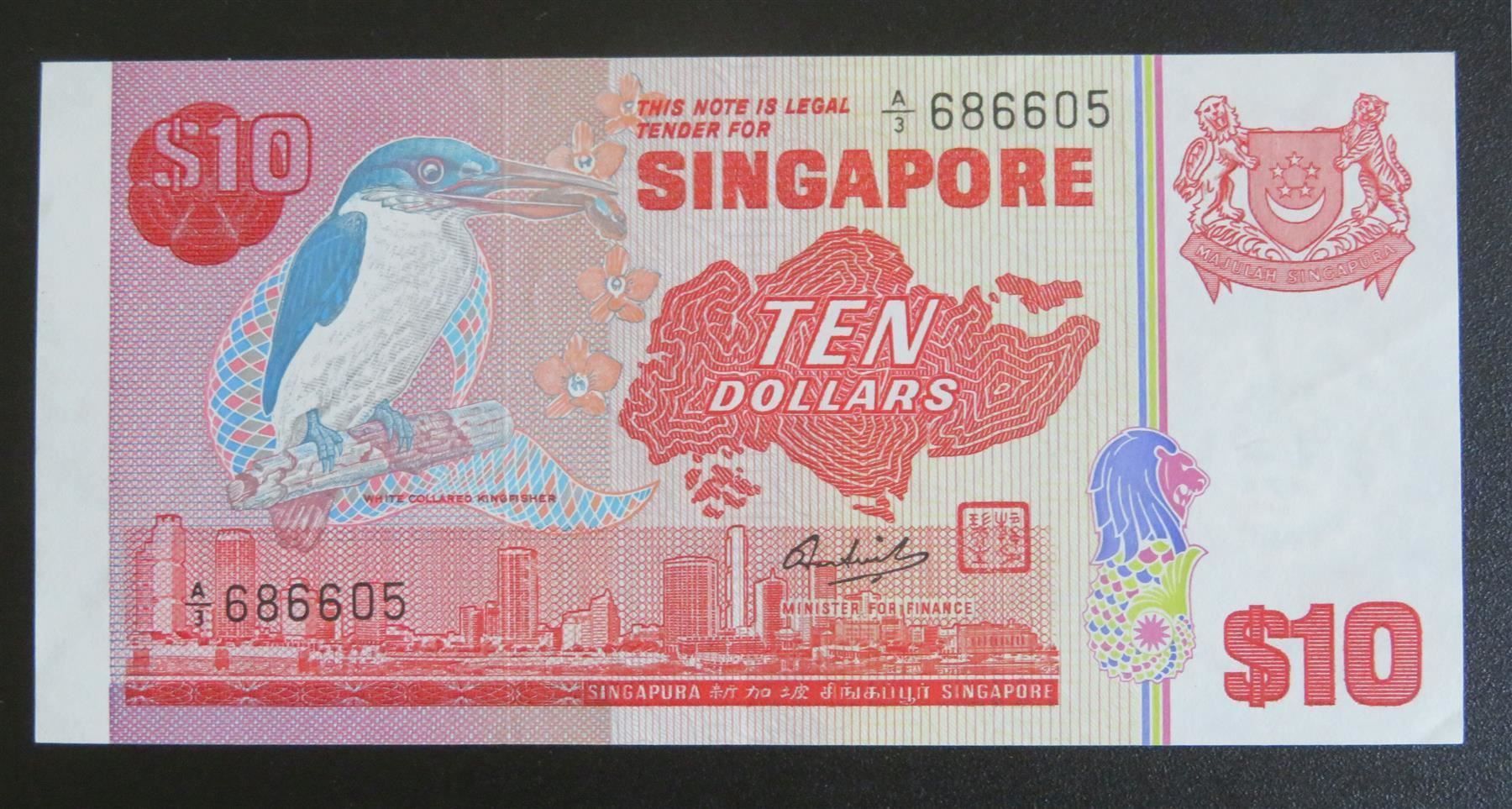 Banconote: Banknote Singapur 10 Dollars 1980 – Nuovo (secondo la descrizione) da Oberriet SG venduto da Manick