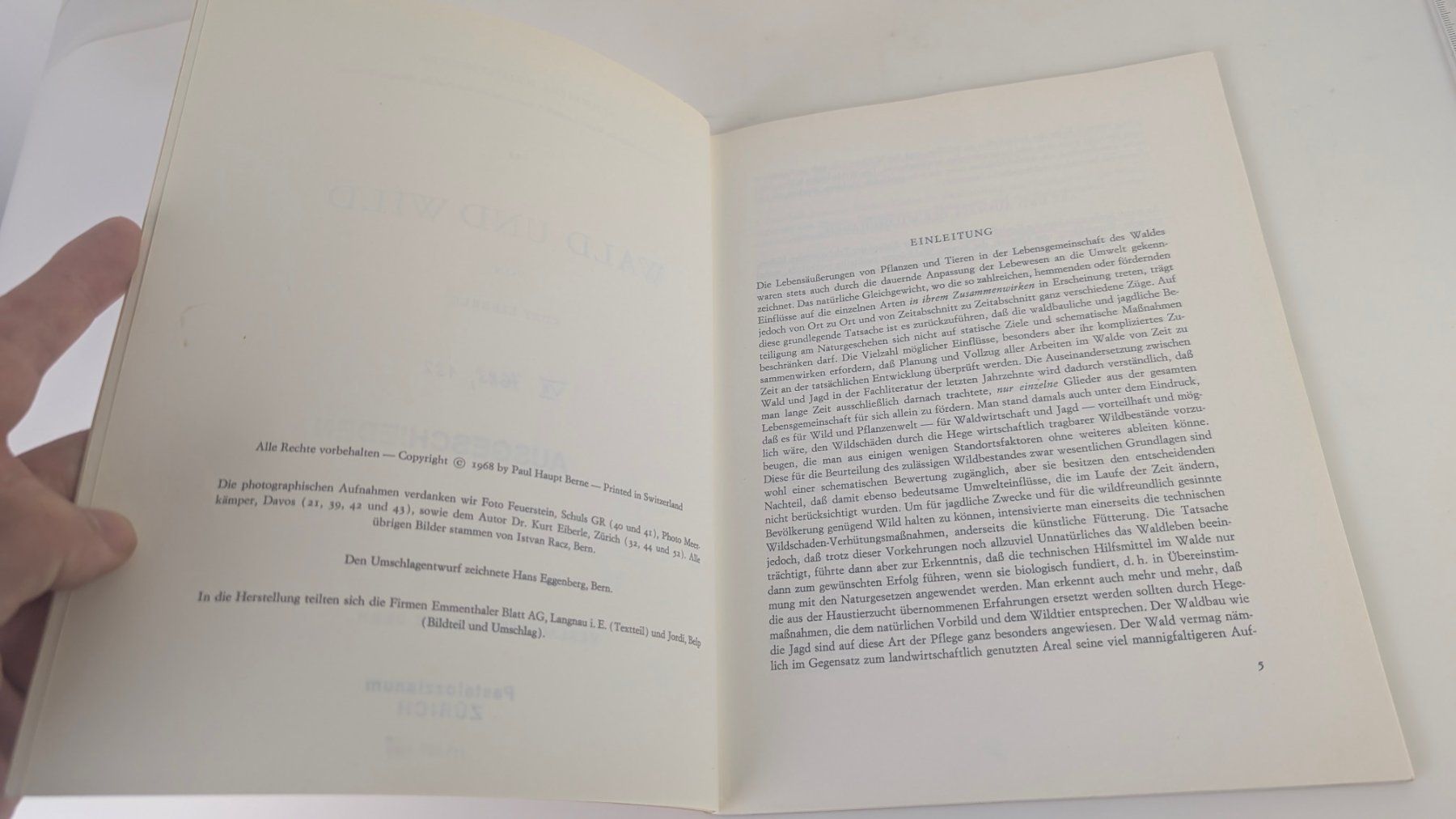 Bücher: Schweizer Heimatbücher: Wald und Wild 1968 – Gebraucht aus Zürich von axolottchen 4