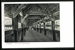 AK Luzern, Inneres der Totentanzbrücke