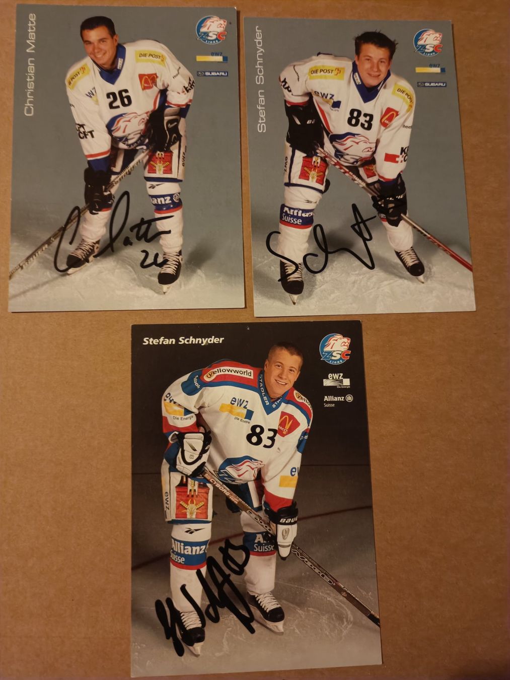 Autographes: ZSC - Set 2 - 3x handsigniert – D'occasion à Menziken par Artographs
