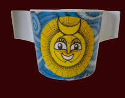 Sonne- Kunststoff Becher "babyrelax" zirka 70er Jahre
