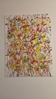 Tableau moderne unique, style abstrait - Couleurs vives