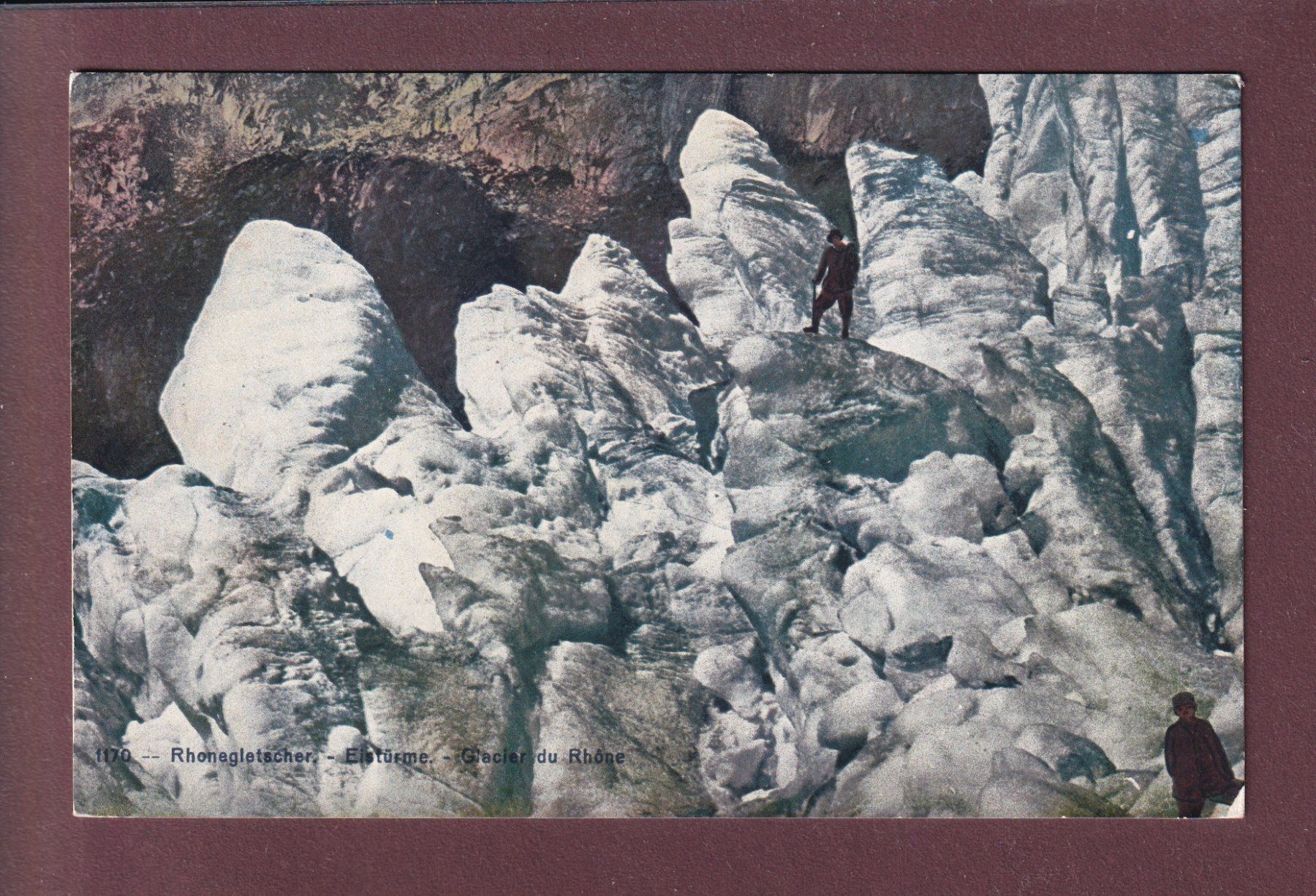 Cartoline postali: RHONEGLETSCHER - Eistürme – Usato da Pully venduto da nicecards