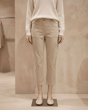 Pantalon 7/8 Street One beige - neuf - taille 32