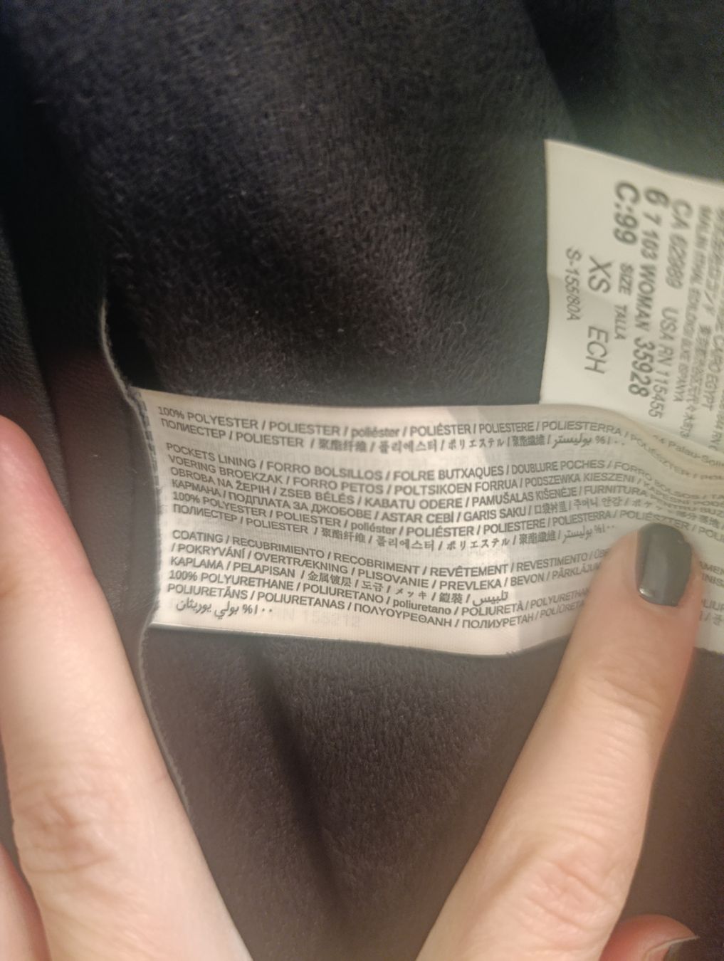 Zara Camicette: Bluse/Jacke in Lederoptik Gr. 34 – Usato da Dietikon venduto da iksan 4