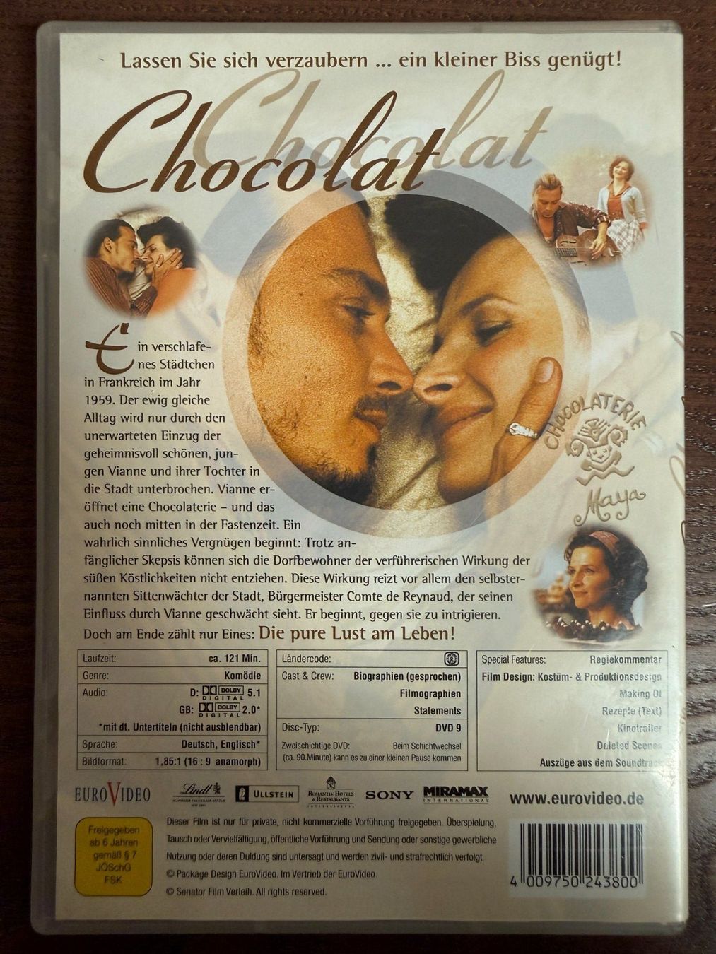 Alle DVDs: Chocolat – Gebraucht aus Zürich von FilmFreunde 1