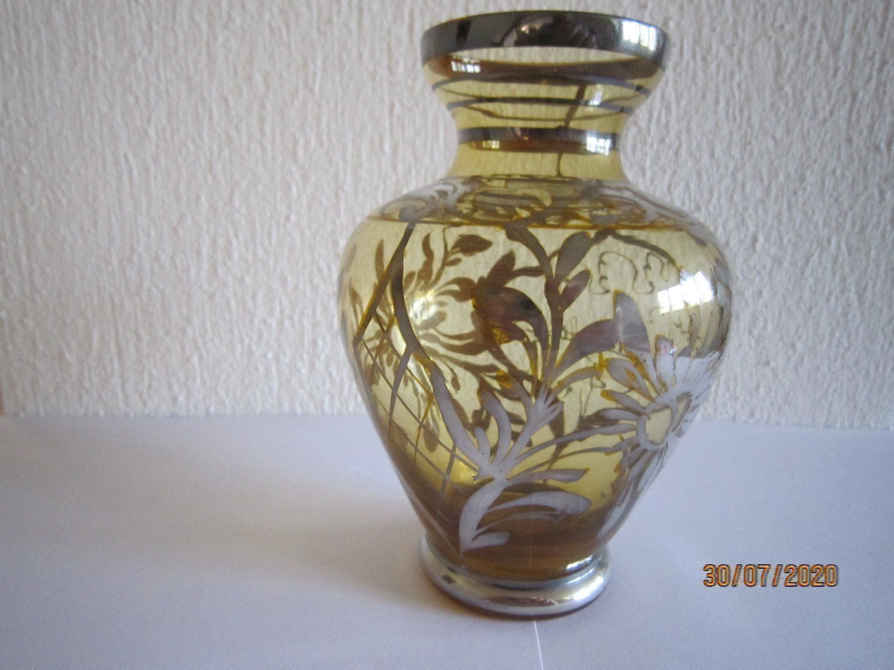 Vasen & Gefässe: Jugendstilvasen mit floralen Silberauflagen – Gebraucht aus Lengnau AG von Daenkelbach 5