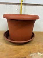 Blumentopf aus Kunststoff braun Durchmesser 40 cm neu