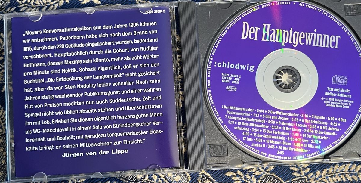 CDs: Rüdiger Hoffmann Der Hauptgewinner – Gebraucht aus Basel von Caramelbonbon 1