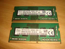 2 stück 4gb ddr4 3200 RAM für Laptop.