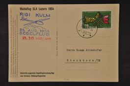 1954 Meldeflug Rigi Kulm - Segelflug