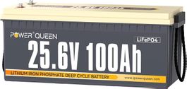 Power Queen LiFePO4 Batterie 24V 100Ah