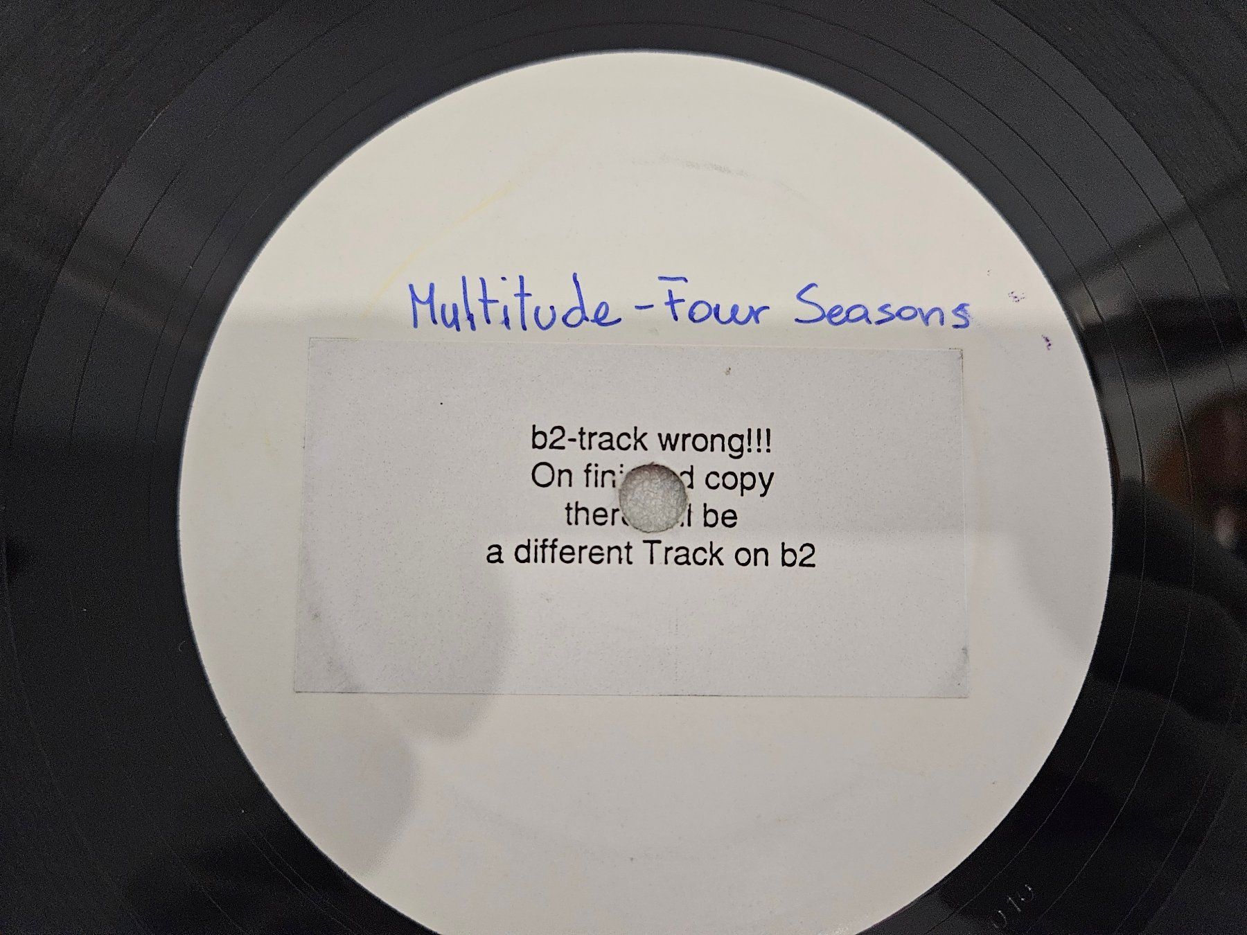 Schallplatten: Multitude – Four Seasons (Techno) – Gebraucht aus Uster von Vinyl-Leidenschaft 2