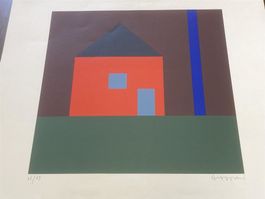 Litho Komposition signiert
