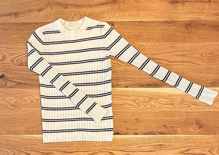 H&M gestreifter Ripp-Pullover  XS