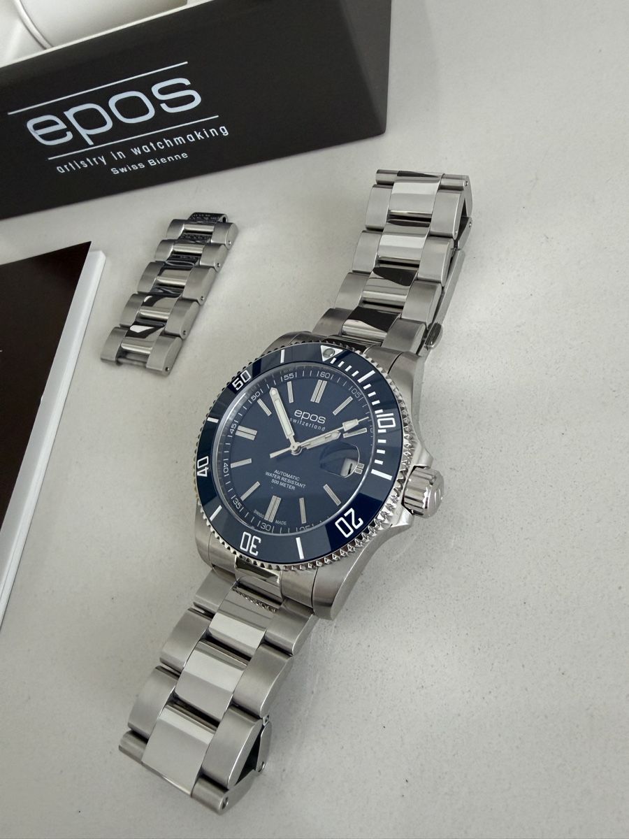 Epos Orologi: Neuwertige Epos 3504 Diver blau – Nuovo (secondo la descrizione) da Zürich venduto da masako 7