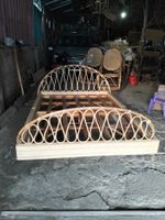 Einzelbett Doppelbett Betten Rattanbett Natur Rattan Bett