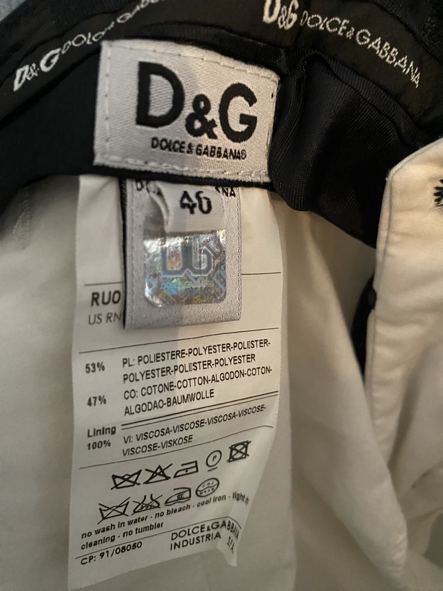 Dolce & Gabbana Anzüge: Dolce & Gabbana D&G - Costume blanc élégant – Neu (gemäss Beschreibung) aus Genève von TheMattiBoutique 4