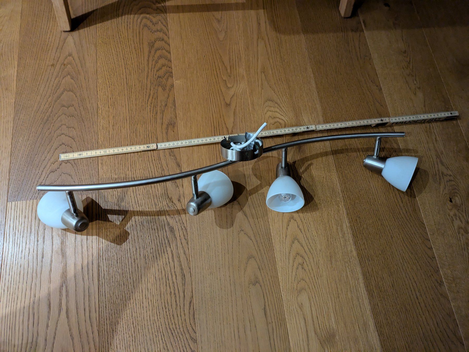 Lampen: Deckenspot 4-flammig, Metall/Glas – Gebraucht aus Adlikon von Match62 1