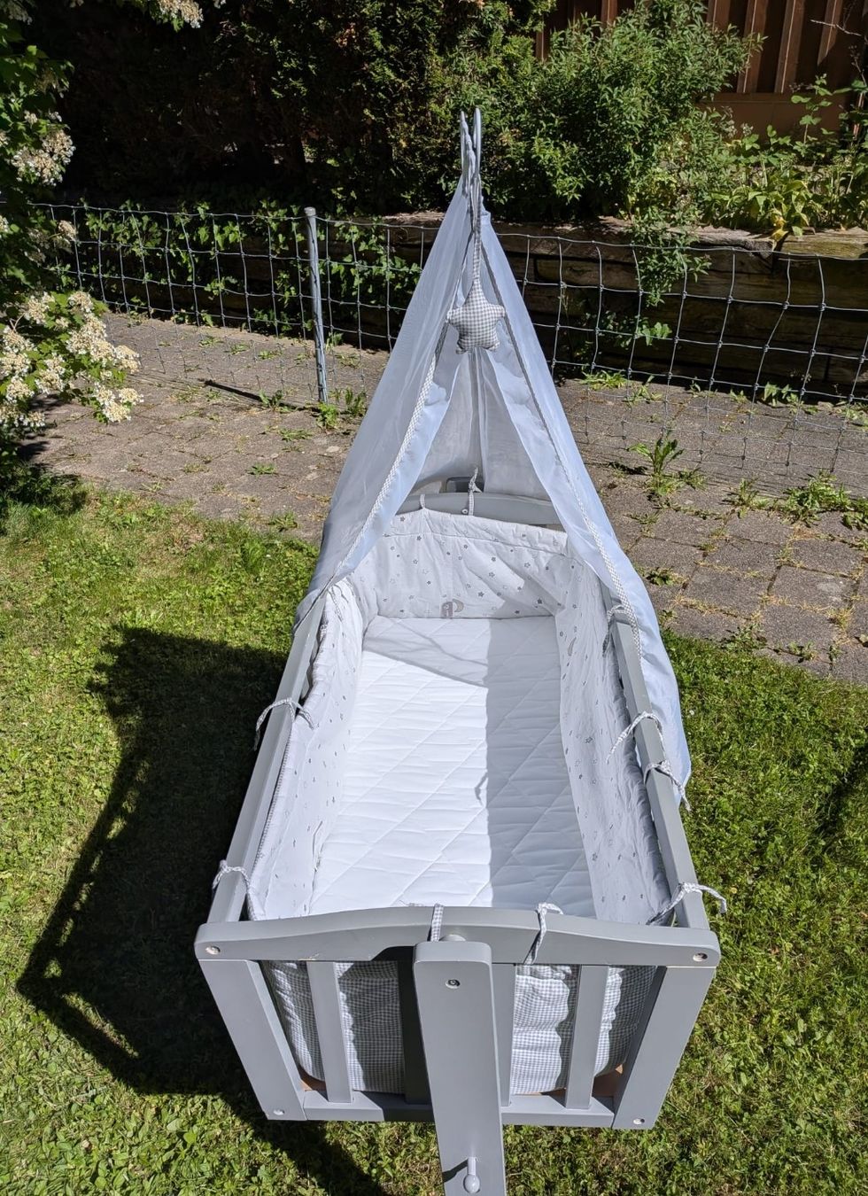 Culle: Babywiege Grau mit Himmel – Usato da Neftenbach venduto da casper0815 3