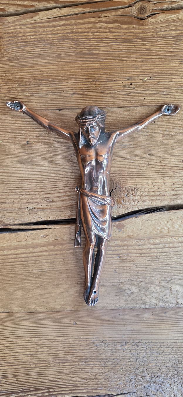 Sculture & Statue: Corpus Christi Kupfer patiniert – Usato da Wolfhalden venduto da Nati-Nati 3