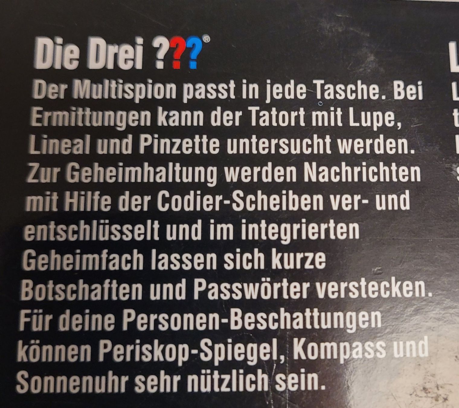 Giocattoli: Kosmos  Die drei ??? Dedektivset – Nuovo e nell'imballaggio originale da Oberuzwil venduto da aseinkaufswelt 2