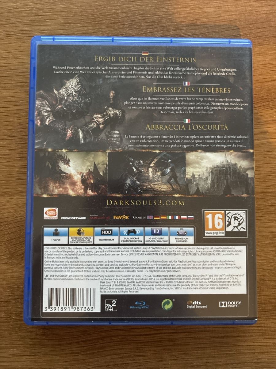 Giochi: Dark Souls III - PS4-Game – Nuovo (secondo la descrizione) da Gasel venduto da Sunisshining123 1