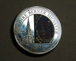 1 Unze Feinsilber (999) "600 Jahre Berner Münster" 2021